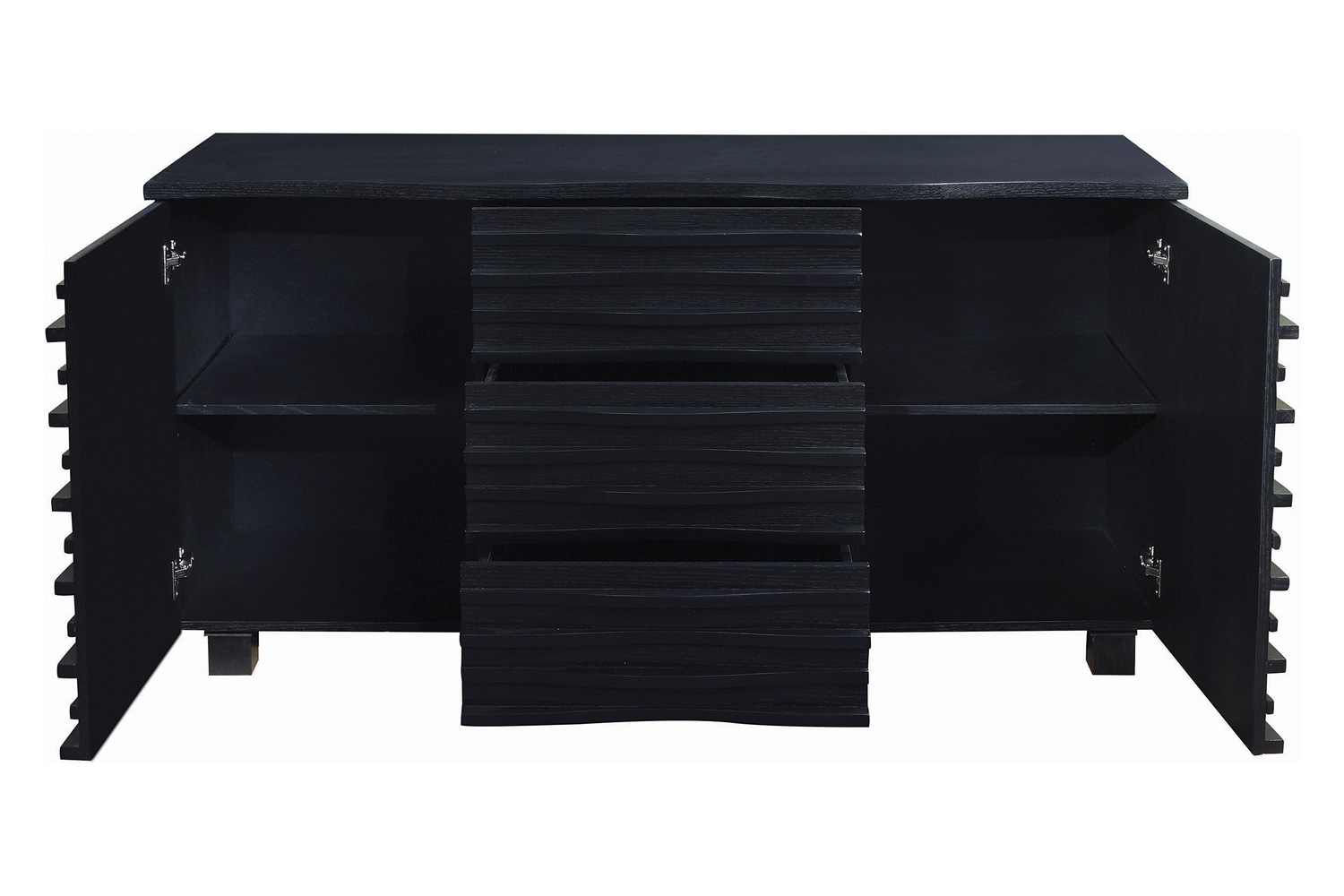 Coaster - Stanton 3-Drawer Rectangular Server in Black