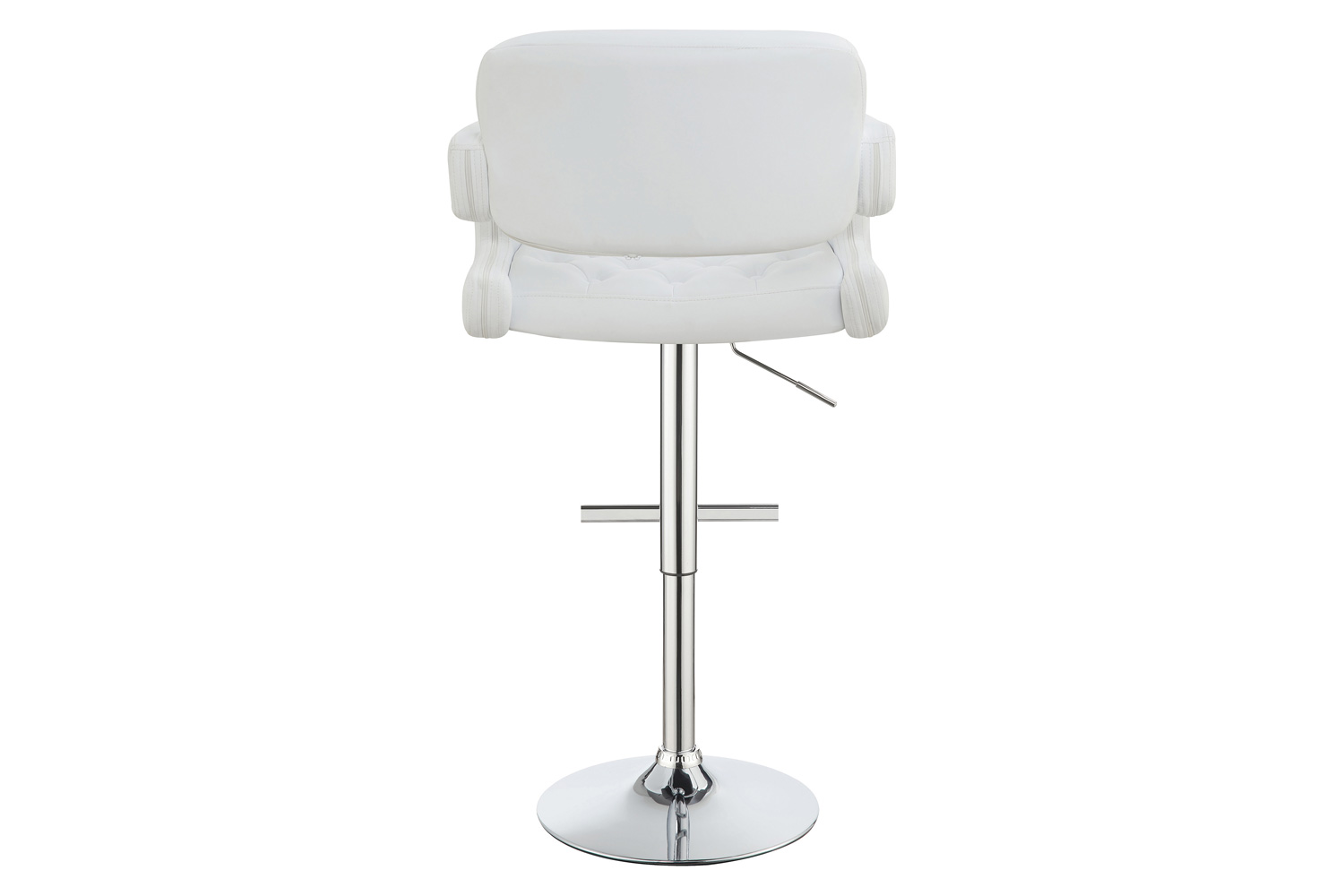 Coaster 29" Adjustable Height Bar Stool - Chrome/White