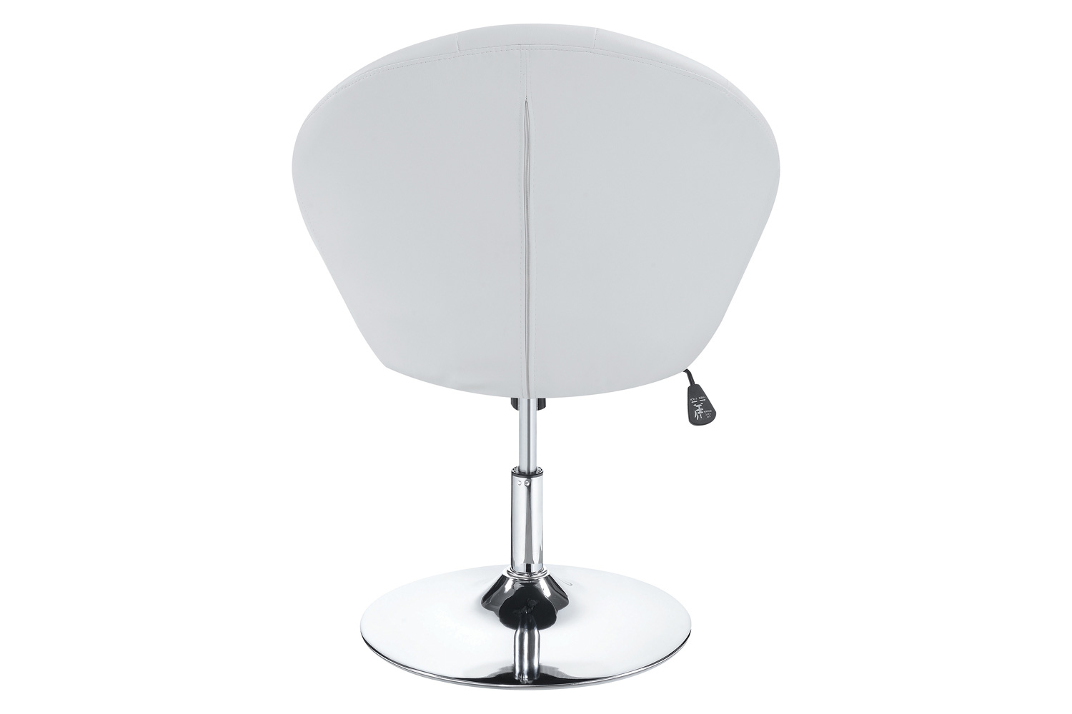 Coaster™ Round Tufted Swivel Chair - White/Chrome