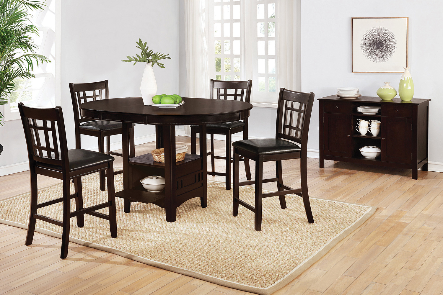 Coaster™ Lavon Oval Counter Height Table - Espresso