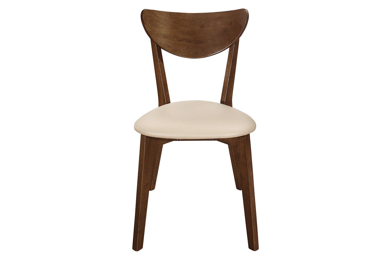 Coaster - Kersey Dining Side Chairs With Curved Backs (Set Of 2) in Beige/Chestnut