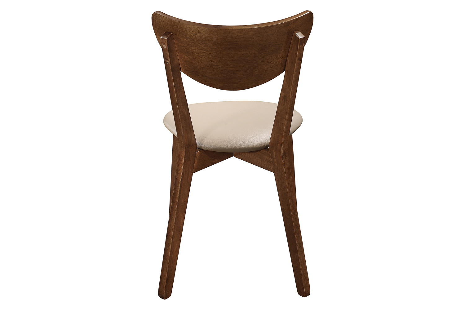 Coaster - Kersey Dining Side Chairs With Curved Backs (Set Of 2) in Beige/Chestnut