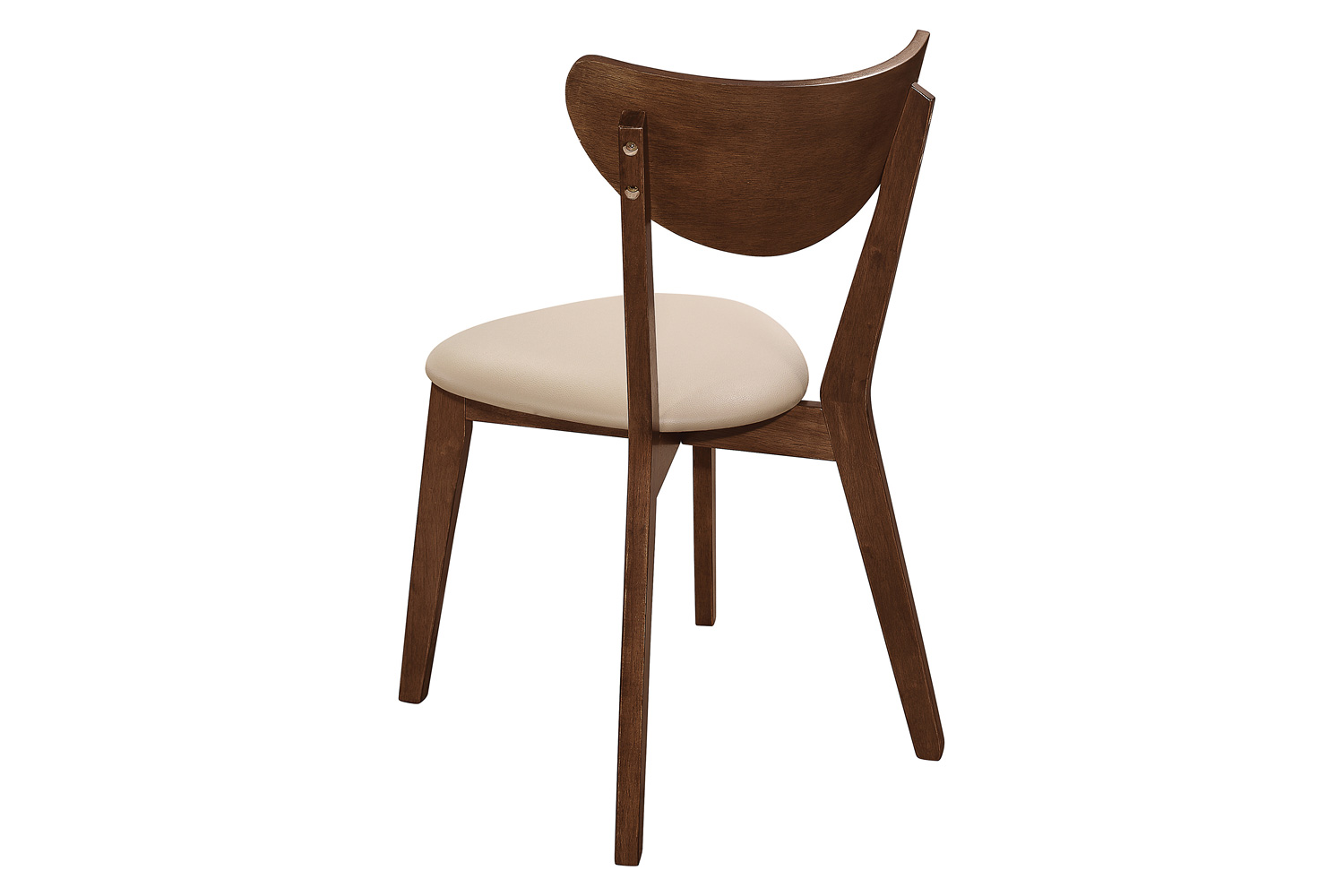 Coaster - Kersey Dining Side Chairs With Curved Backs (Set Of 2) in Beige/Chestnut