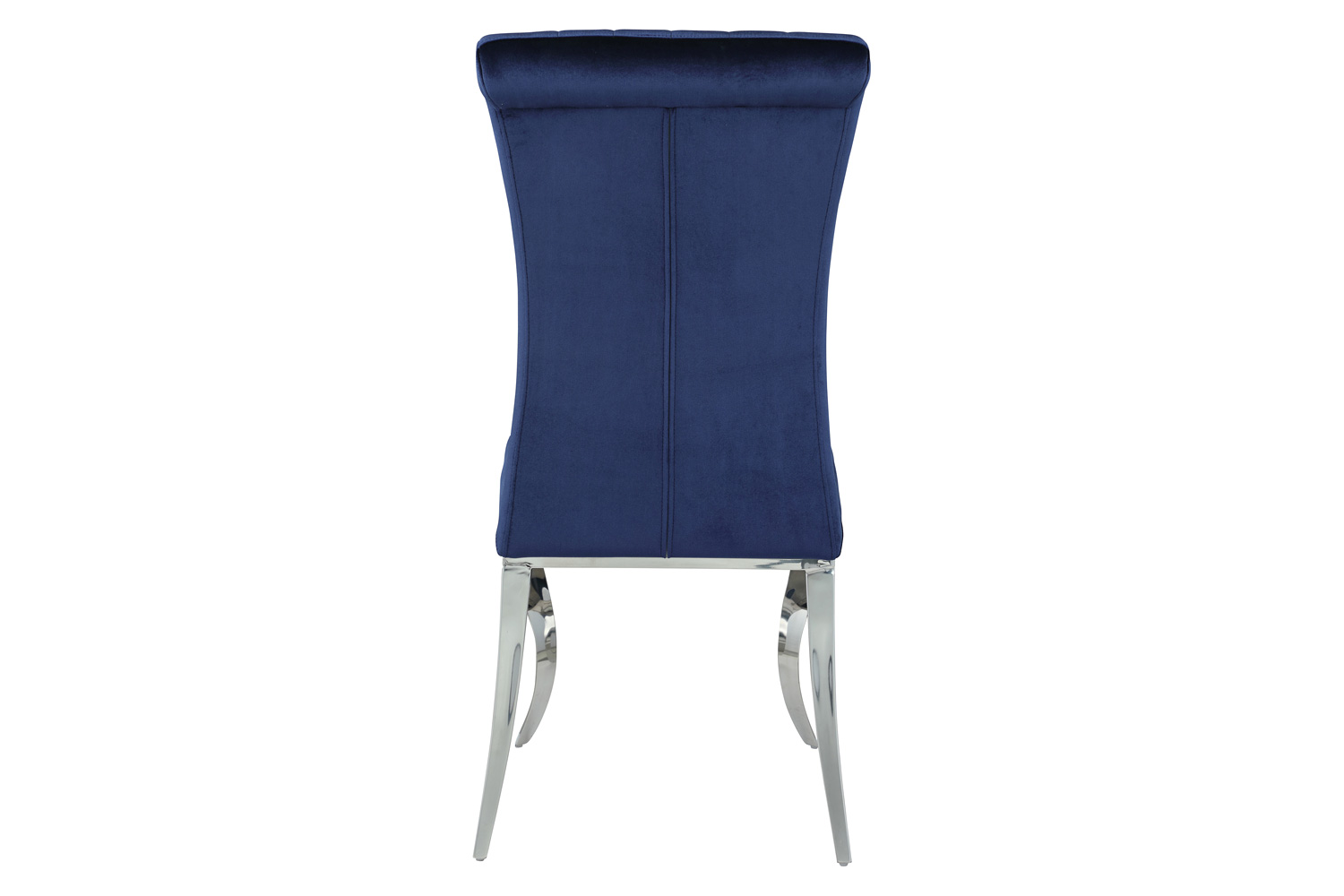 Coaster Carone Upholstered Side Chairs (Set Of 4) - Ink Blue/Chrome