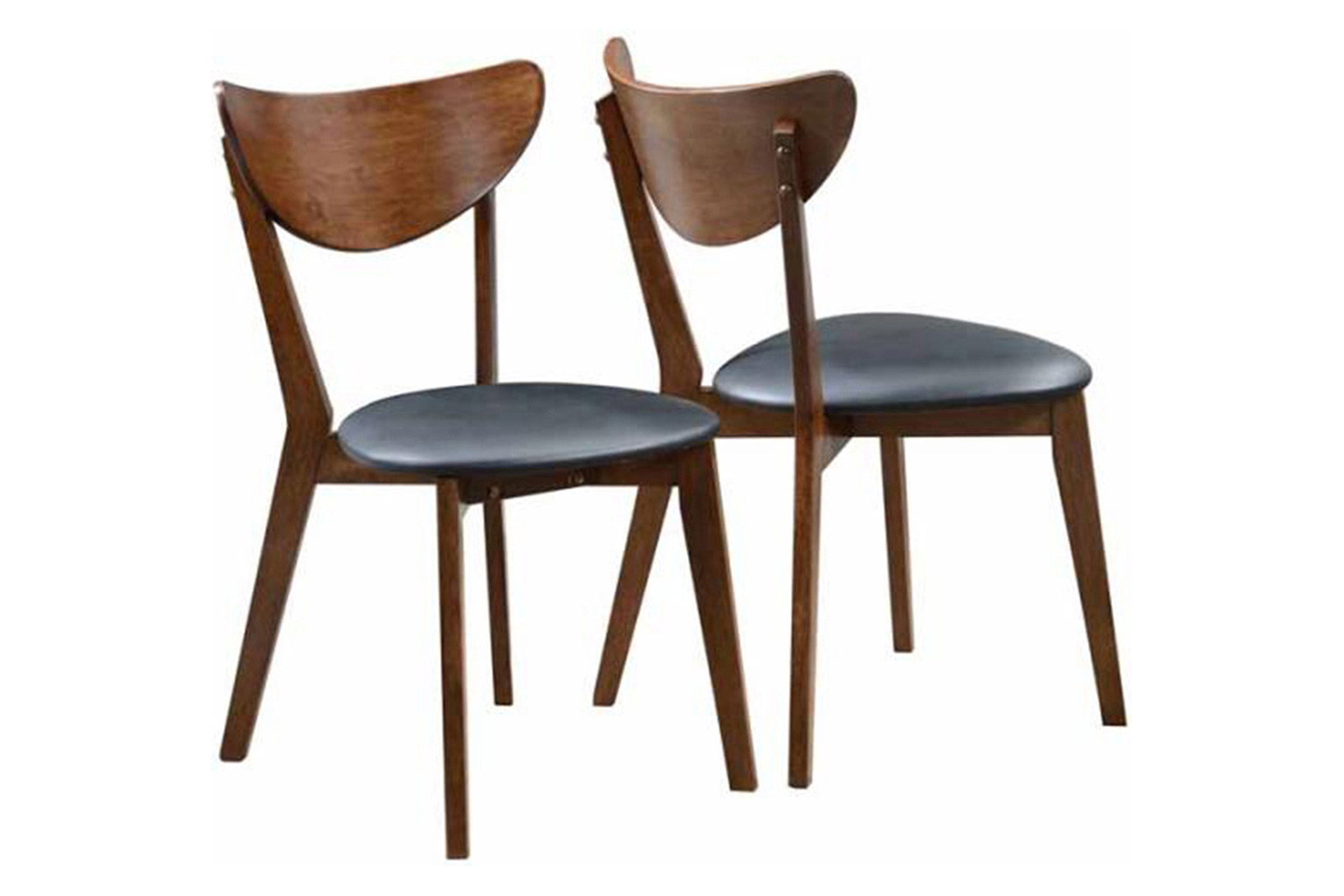 Coaster - Malone Upholstered Dining Chairs (Set Of 2) in Dark Walnut/Black