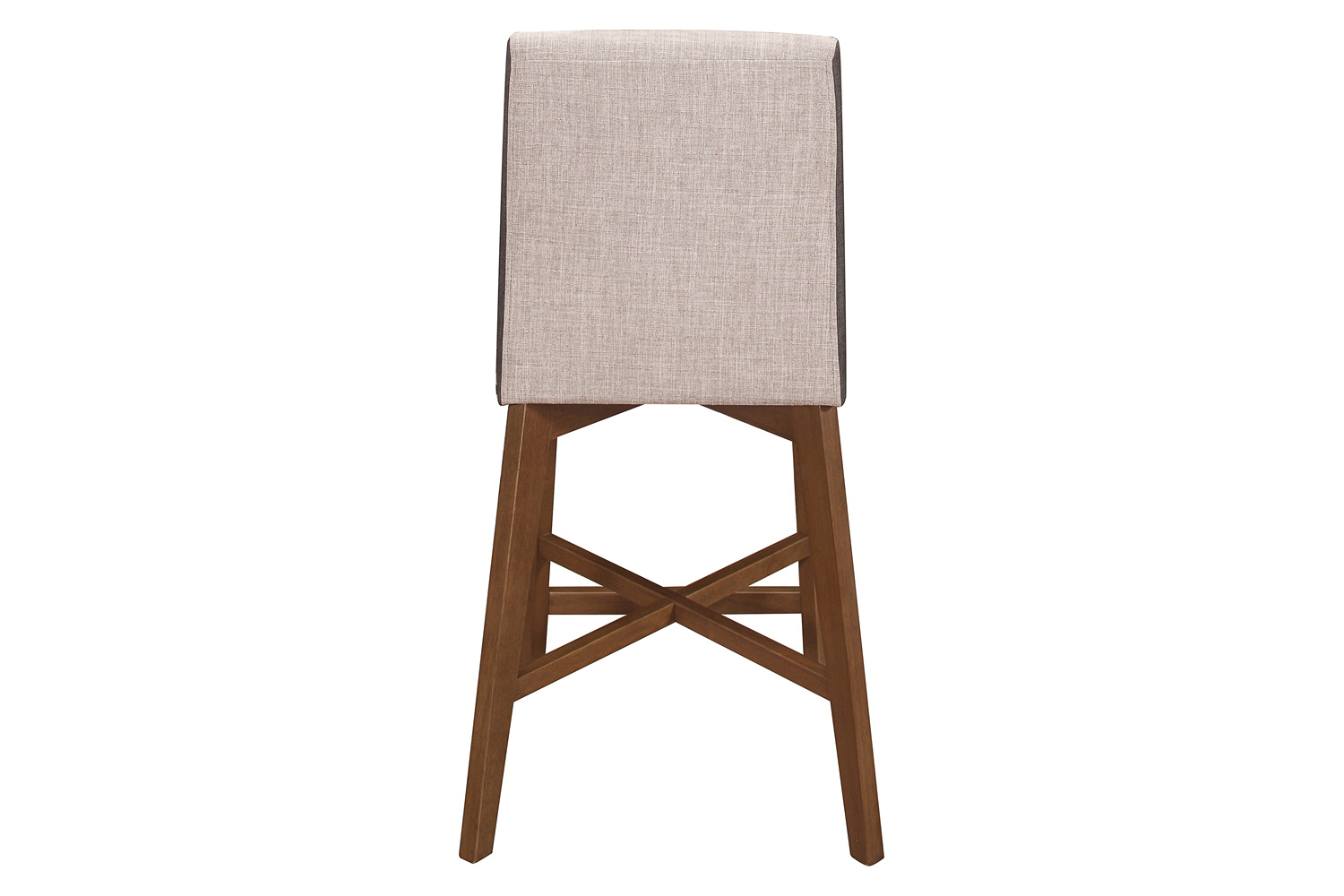 Coaster - Upholstered Counter Height Stools (Set Of 2) in Light Gray/Natural Walnut