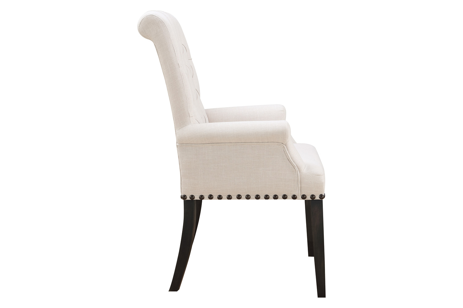 Coaster - Phelps Upholstered Arm Chair in Beige/Smokey Black