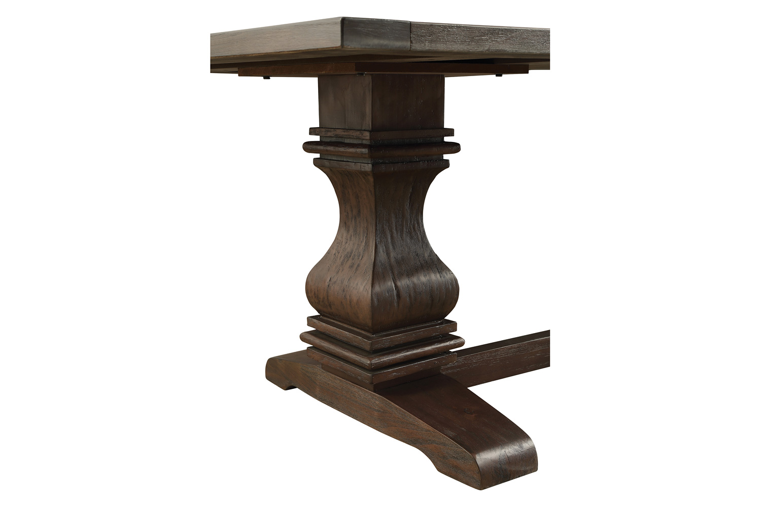 Coaster - Parkins Double Pedestals Dining Table in Rustic Espresso