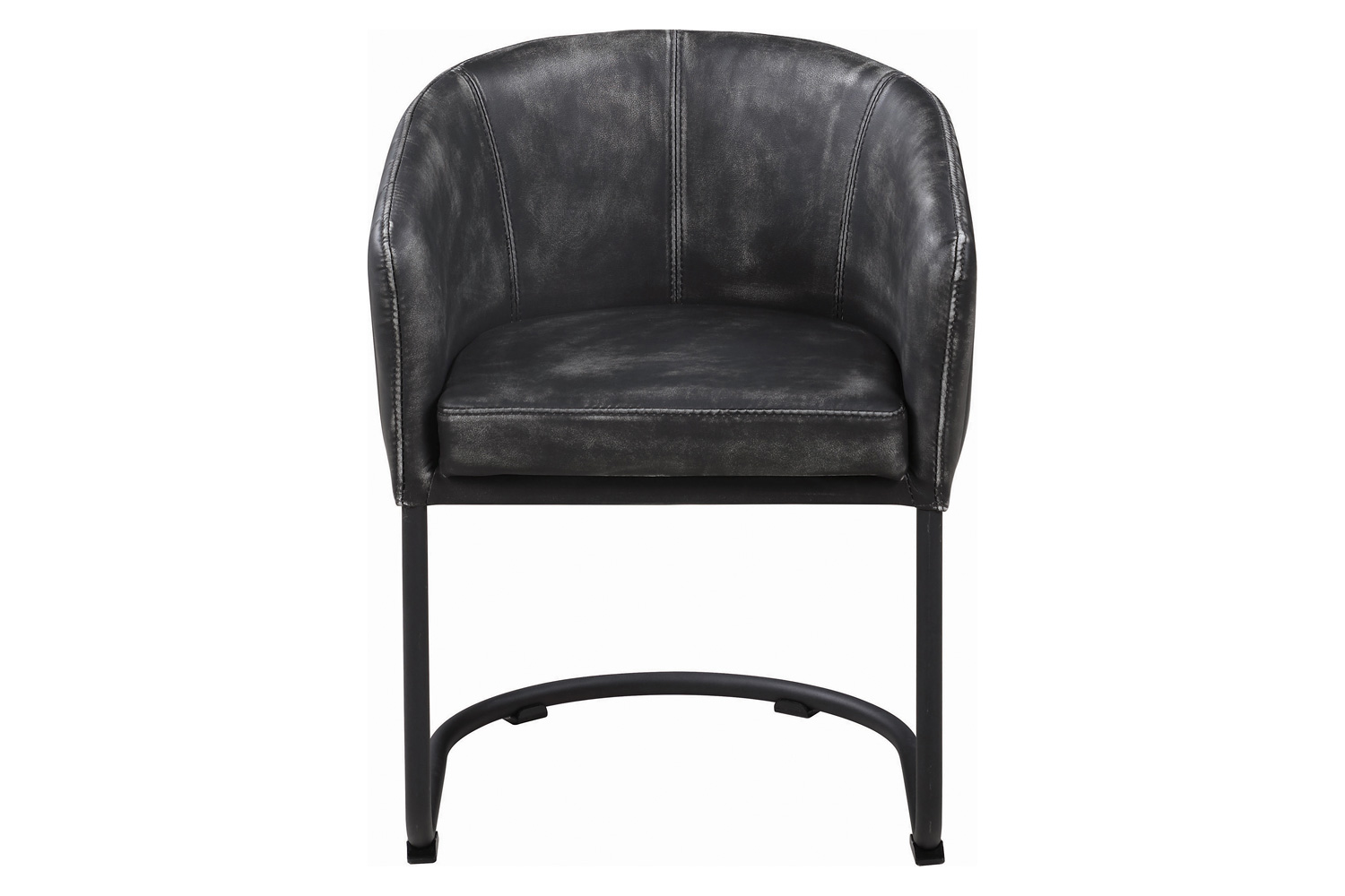 Coaster - Aviano Upholstered Dining Chair in Anthracite/Matte Black