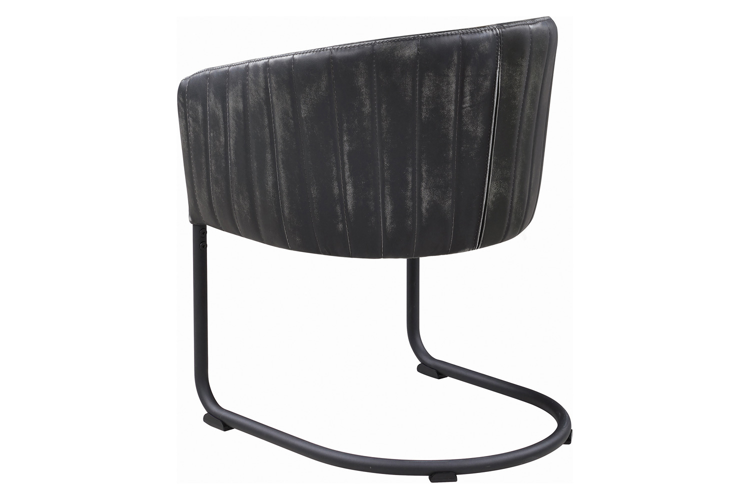 Coaster - Aviano Upholstered Dining Chair in Anthracite/Matte Black