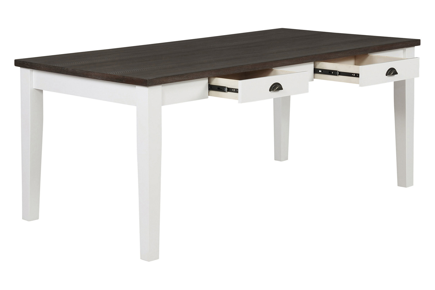 Coaster - Kingman 4-Drawer Dining Table in Espresso/White