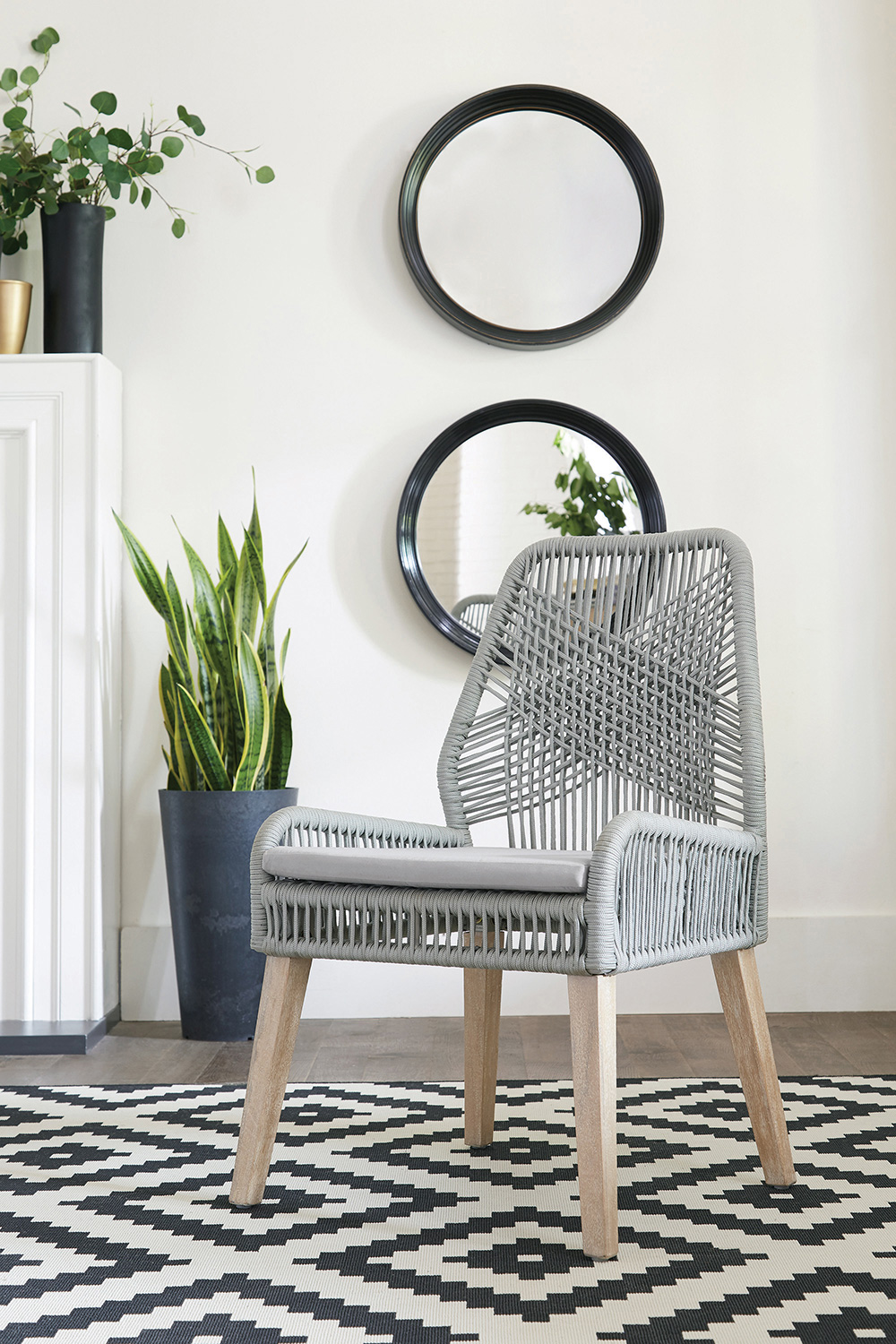 Coaster - Woven Back Side Chairs (Set Of 2) in Gray