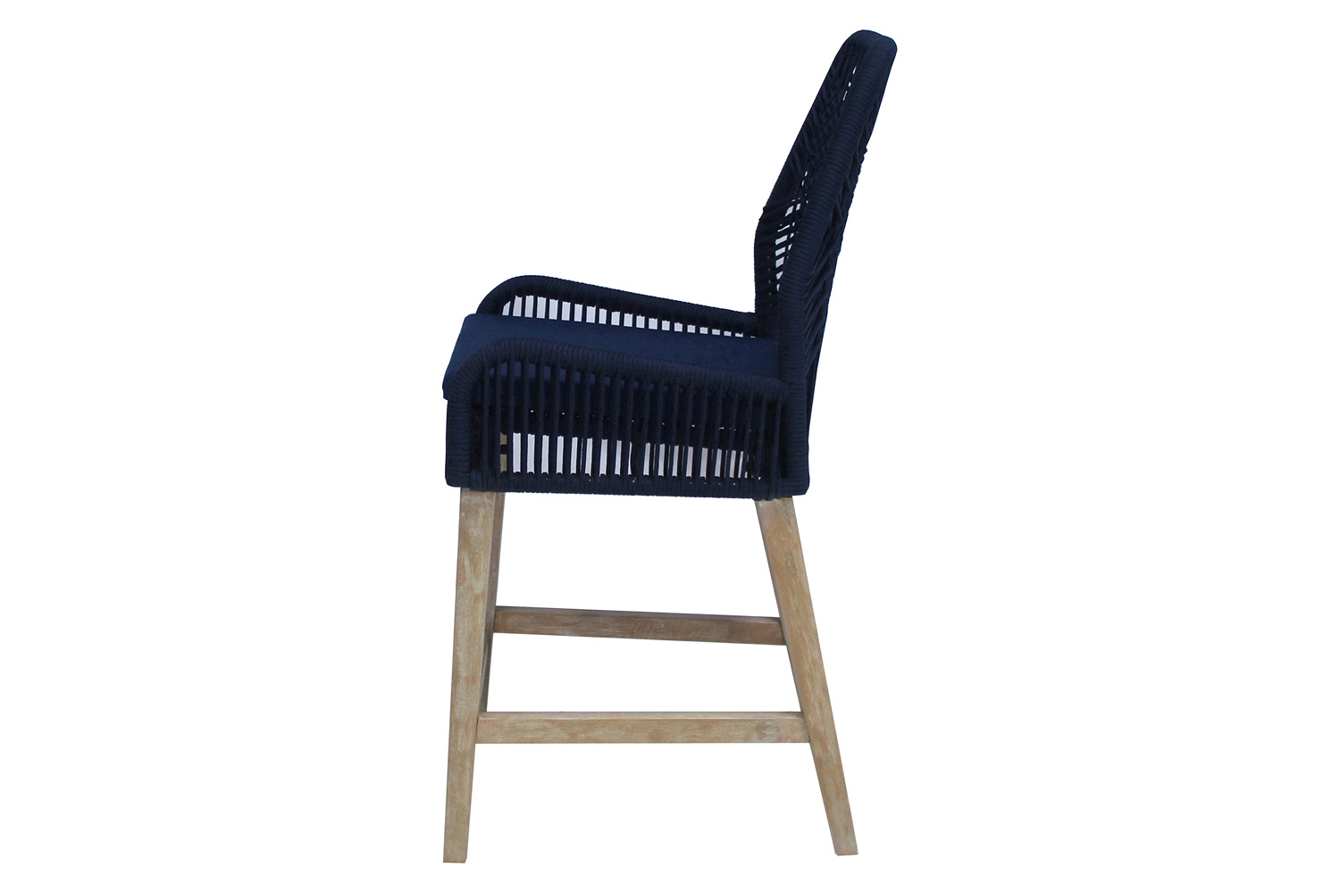 Coaster Athens Woven Rope Back Counter Height Stools (Set Of 2) - Dark Blue