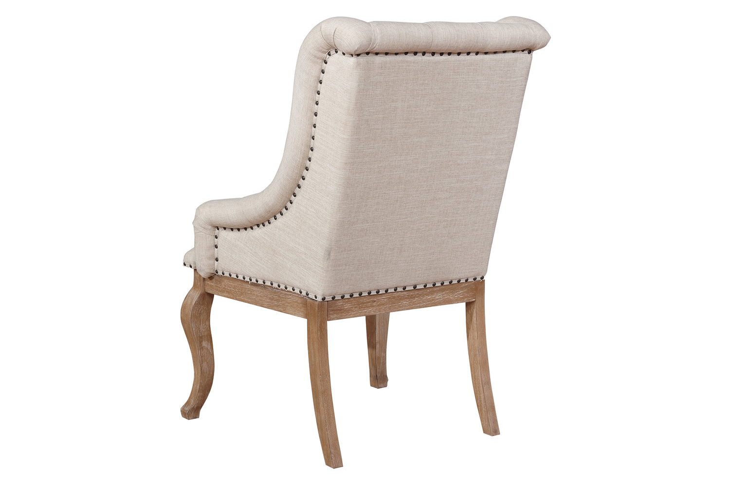 Coaster Brockway Cove Tufted Arm Chairs (Set Of 2) - Cream/Barley Brown