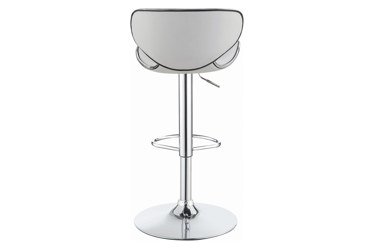 Coaster Upholstered Adjustable Height Bar Stools (Set Of 2) - White/Chrome