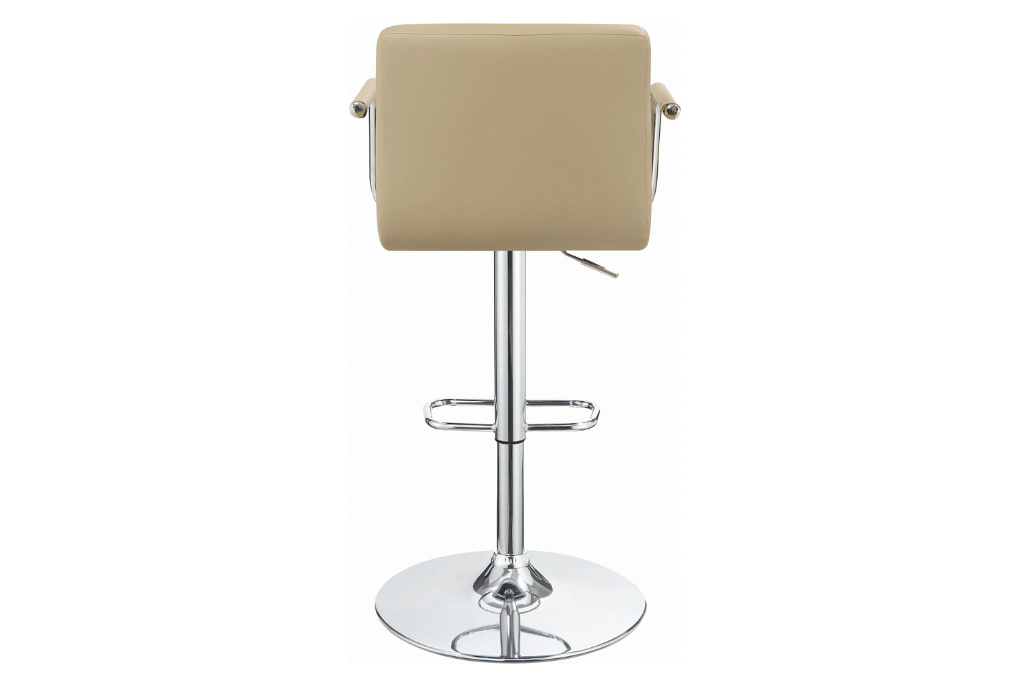 Coaster Adjustable Height Bar Stool - Beige/Chrome