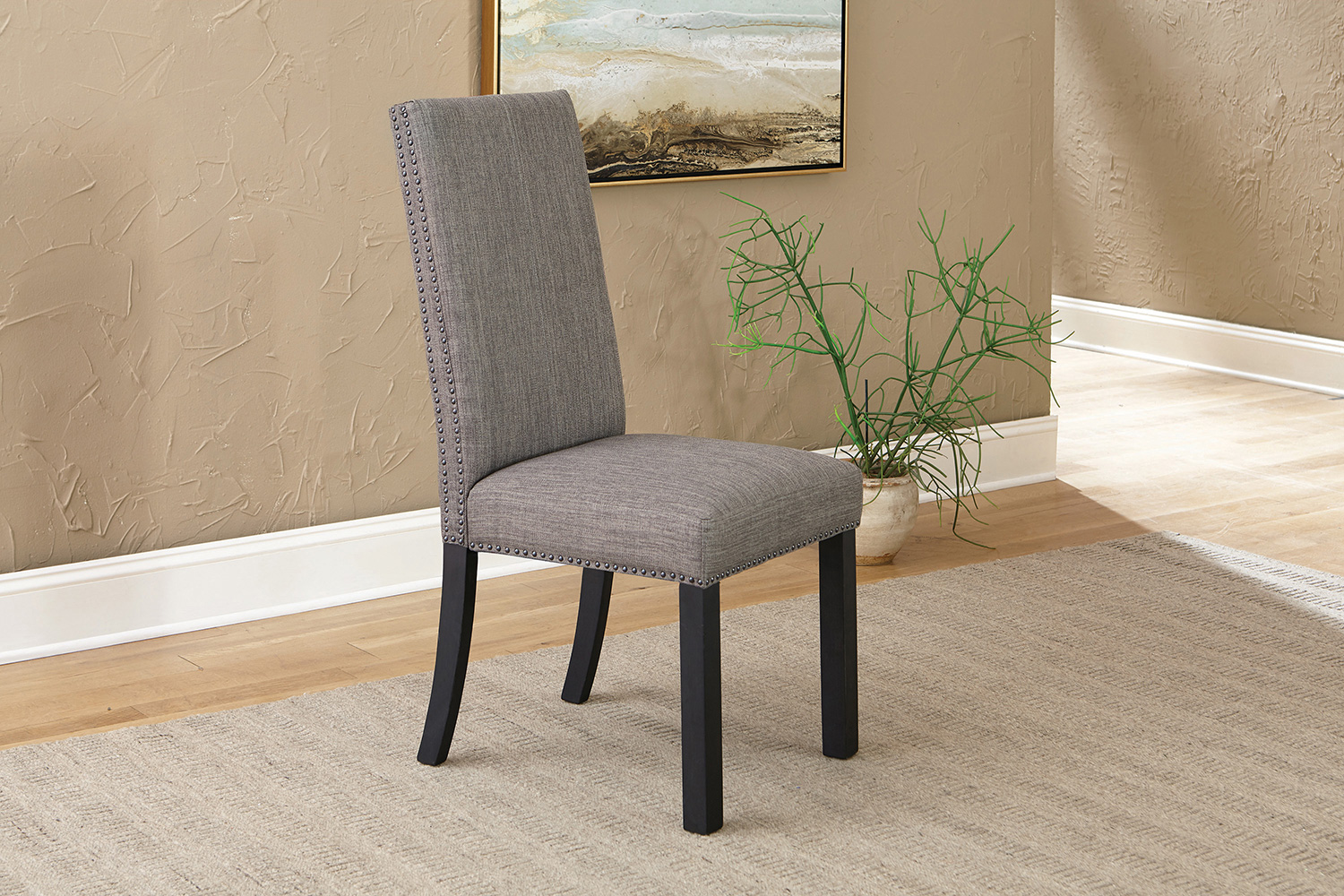 Coaster - Jamestown Upholstered Side Chairs (Set Of 2) in Charcoal