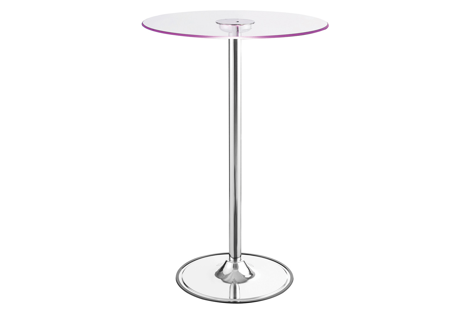 Coaster - Led Bar Table in Chrome/Clear