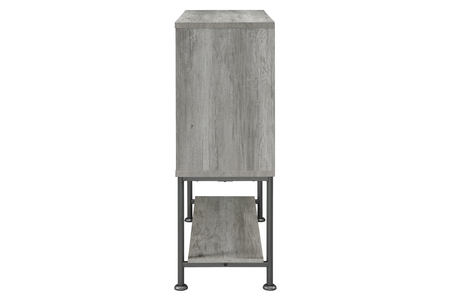 Coaster - Sliding Door Bar Cabinet With Lower Shelf in Gray Driftwood