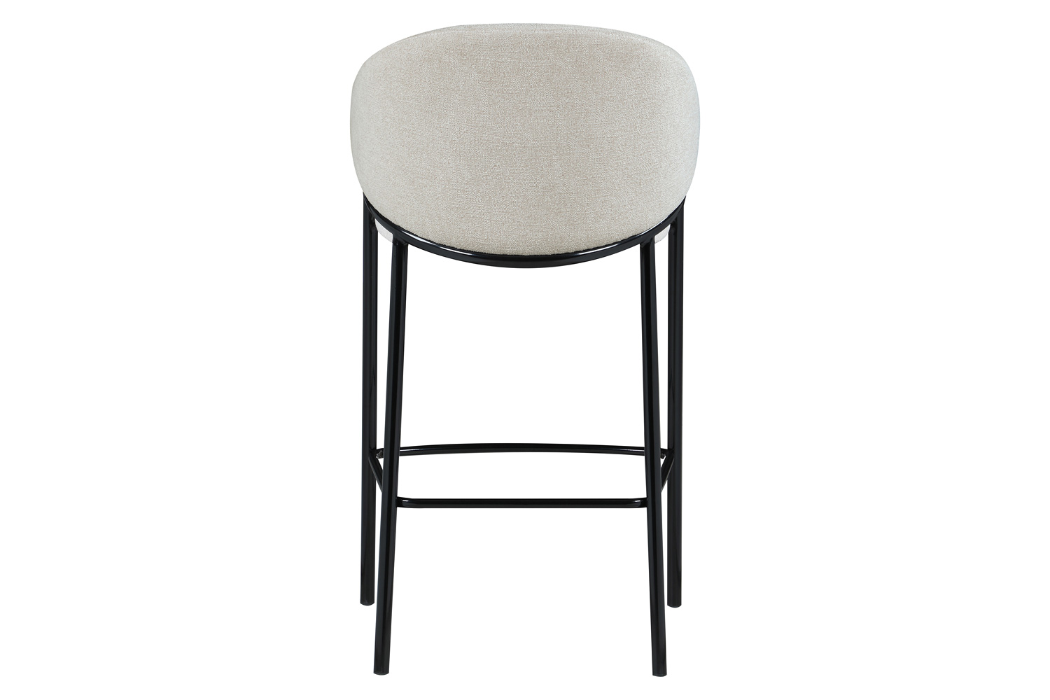 Coaster - Sloped Arm Bar Stools (Set Of 2) in Beige/Glossy Black