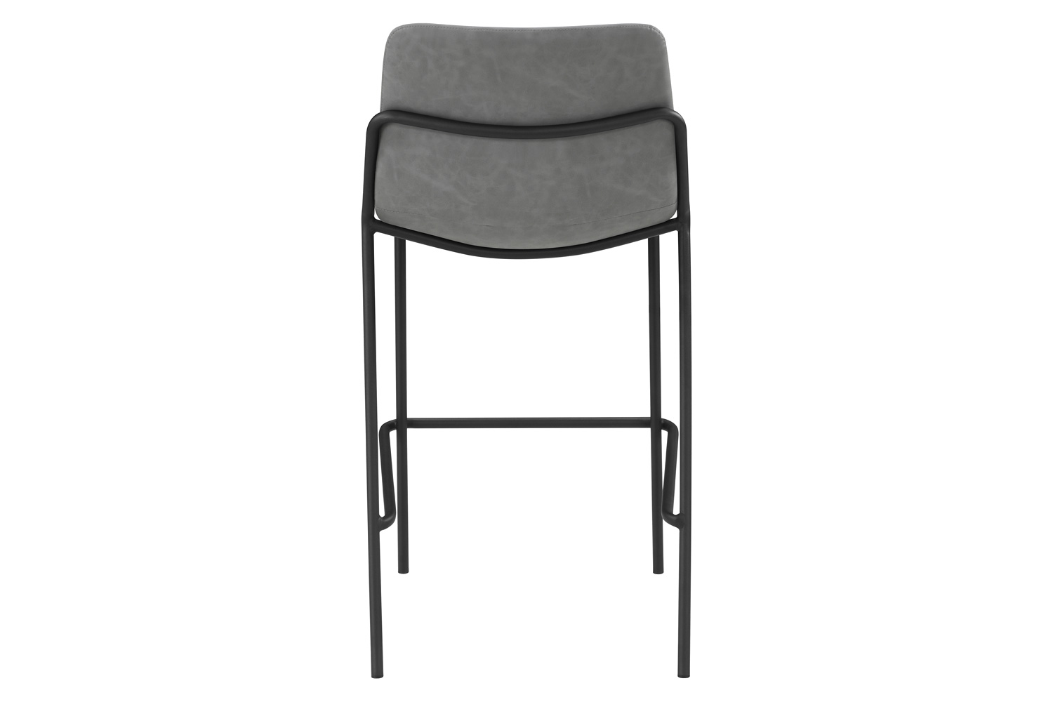 Coaster - Solid Back Upholstered Bar Stools (Set Of 2) in Gray/Black