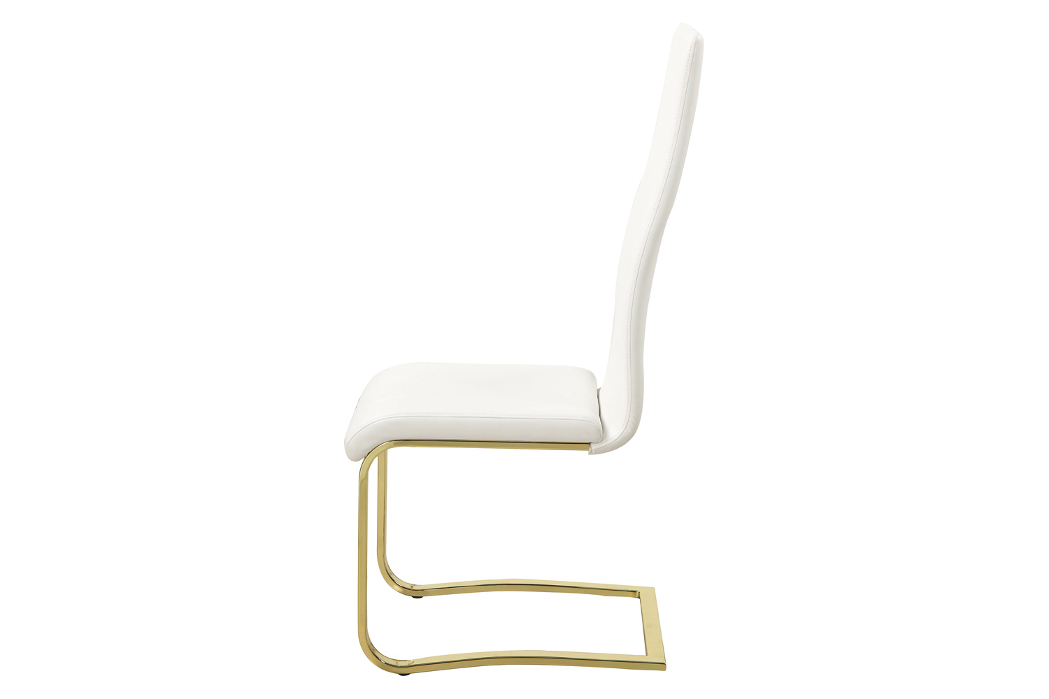 Coaster - Chanel Side Chairs (Set Of 4) in White/Rustic Brass