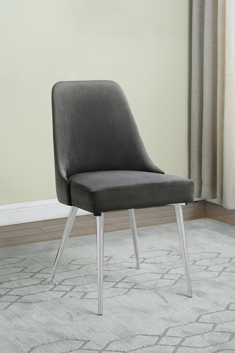 Coaster - Cabianca Curved Back Side Chairs (Set Of 2) in Gray