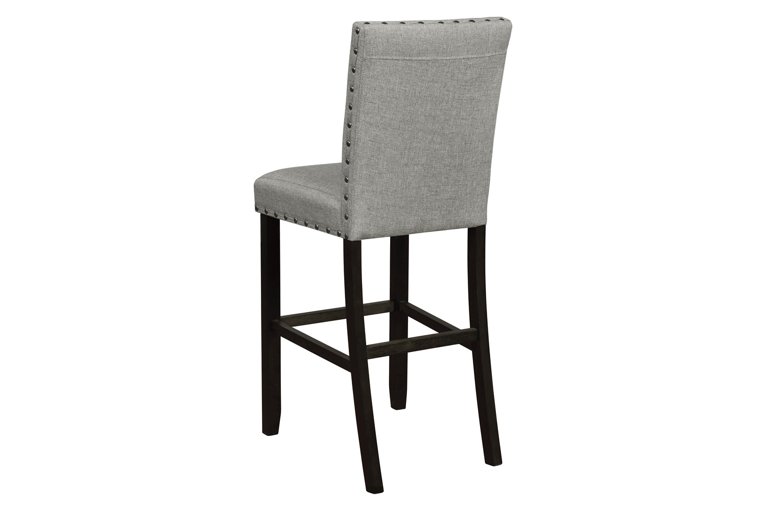 Coaster - Solid Back Upholstered Bar Stools (Set Of 2) in Gray/Antique Noir