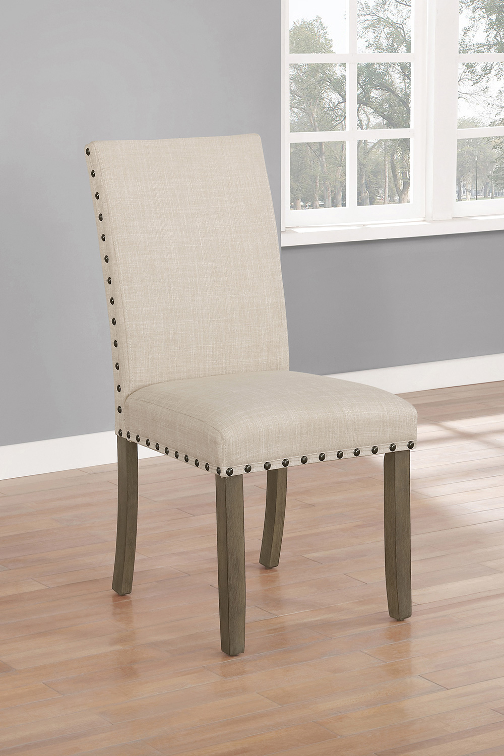 Coaster - Coleman Upholstered Side Chairs (Set Of 2) in Beige/Rustic Brown