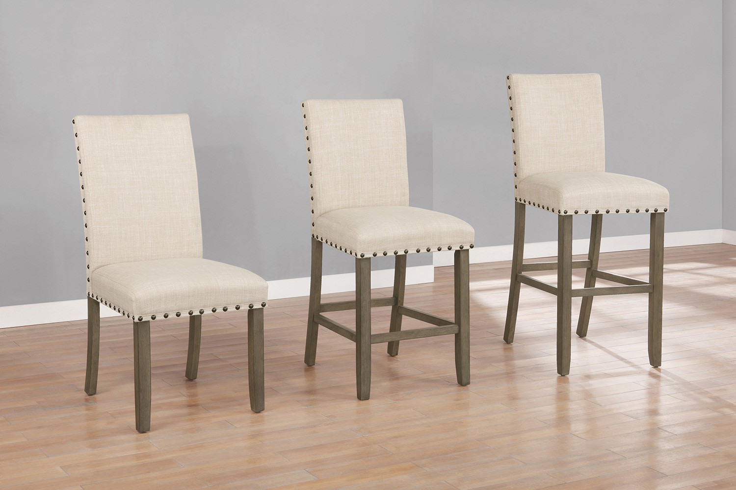 Coaster - Coleman Upholstered Side Chairs (Set Of 2) in Beige/Rustic Brown