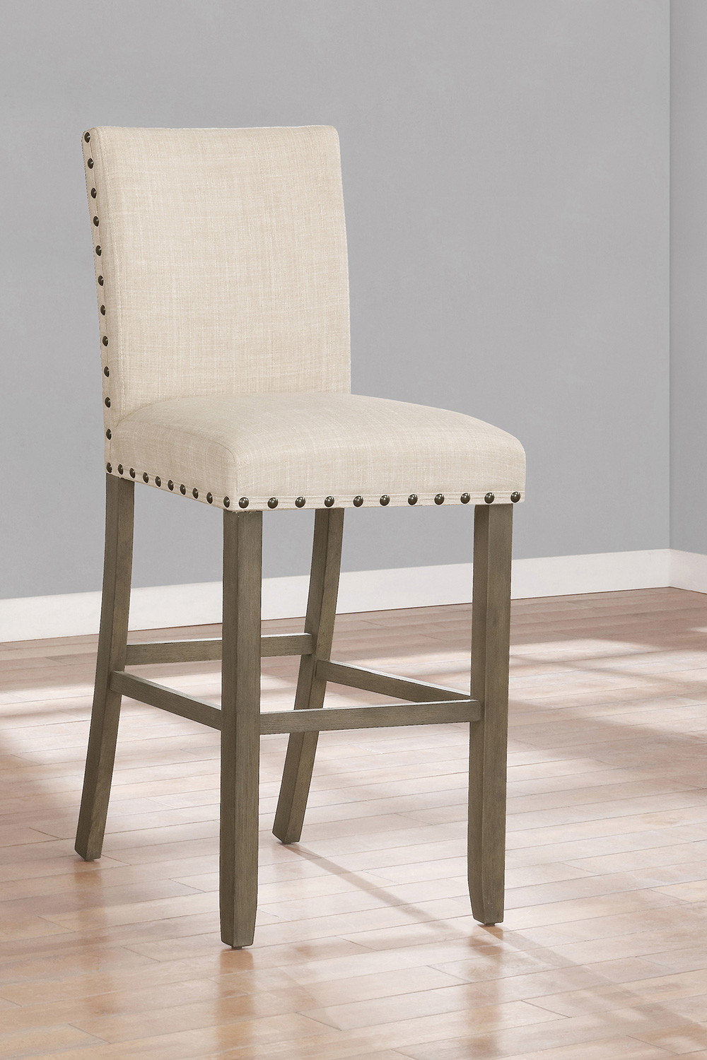 Coaster - Upholstered Bar Stools With Nailhead Trim (Set Of 2) in Beige