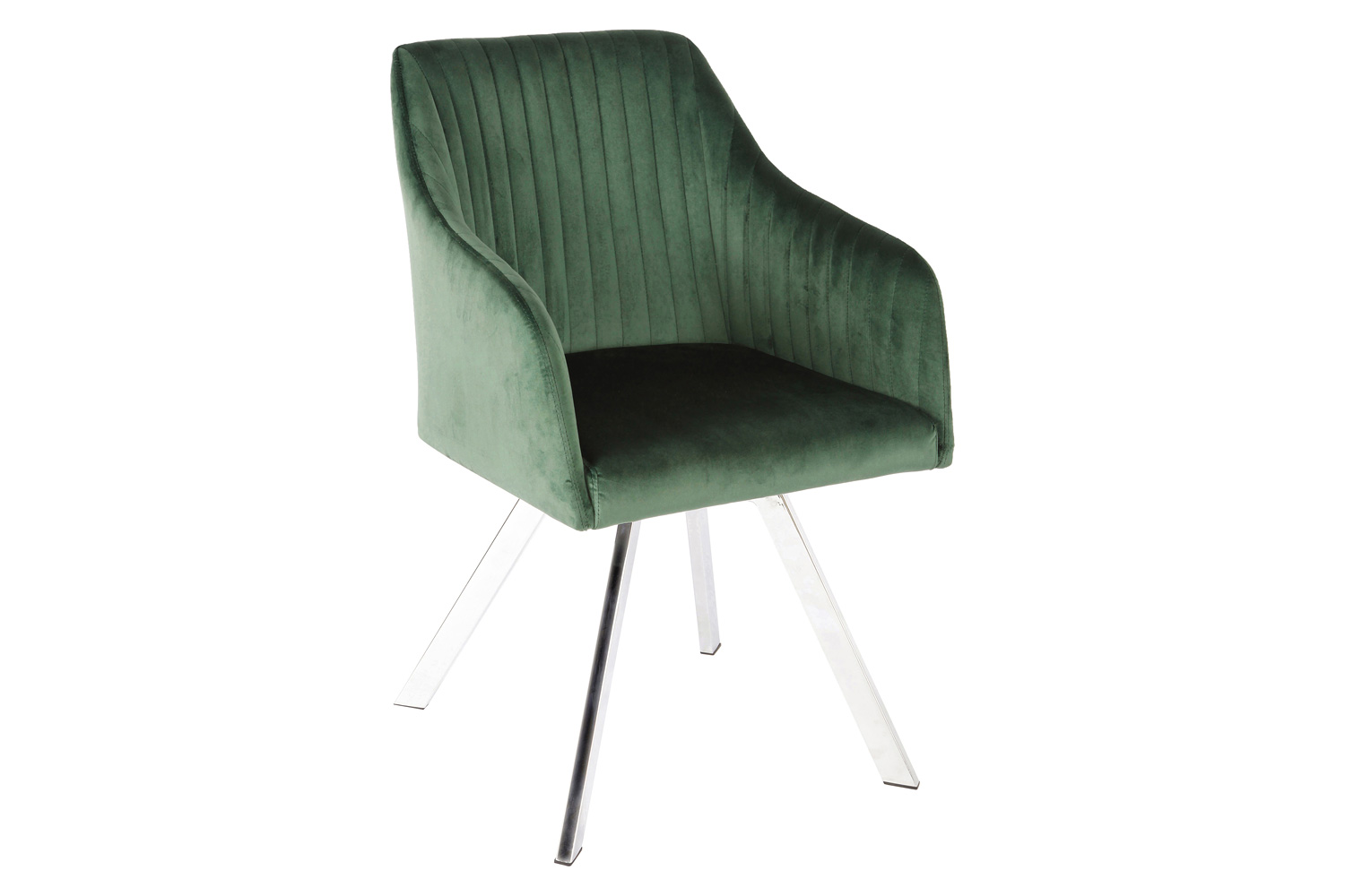 Coaster - Tufted Sloped Arm Swivel Dining Chair