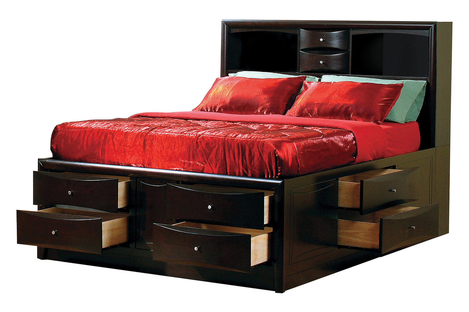 Coaster Phoenix 10-Drawer Eastern King Bed - Deep Cappuccino