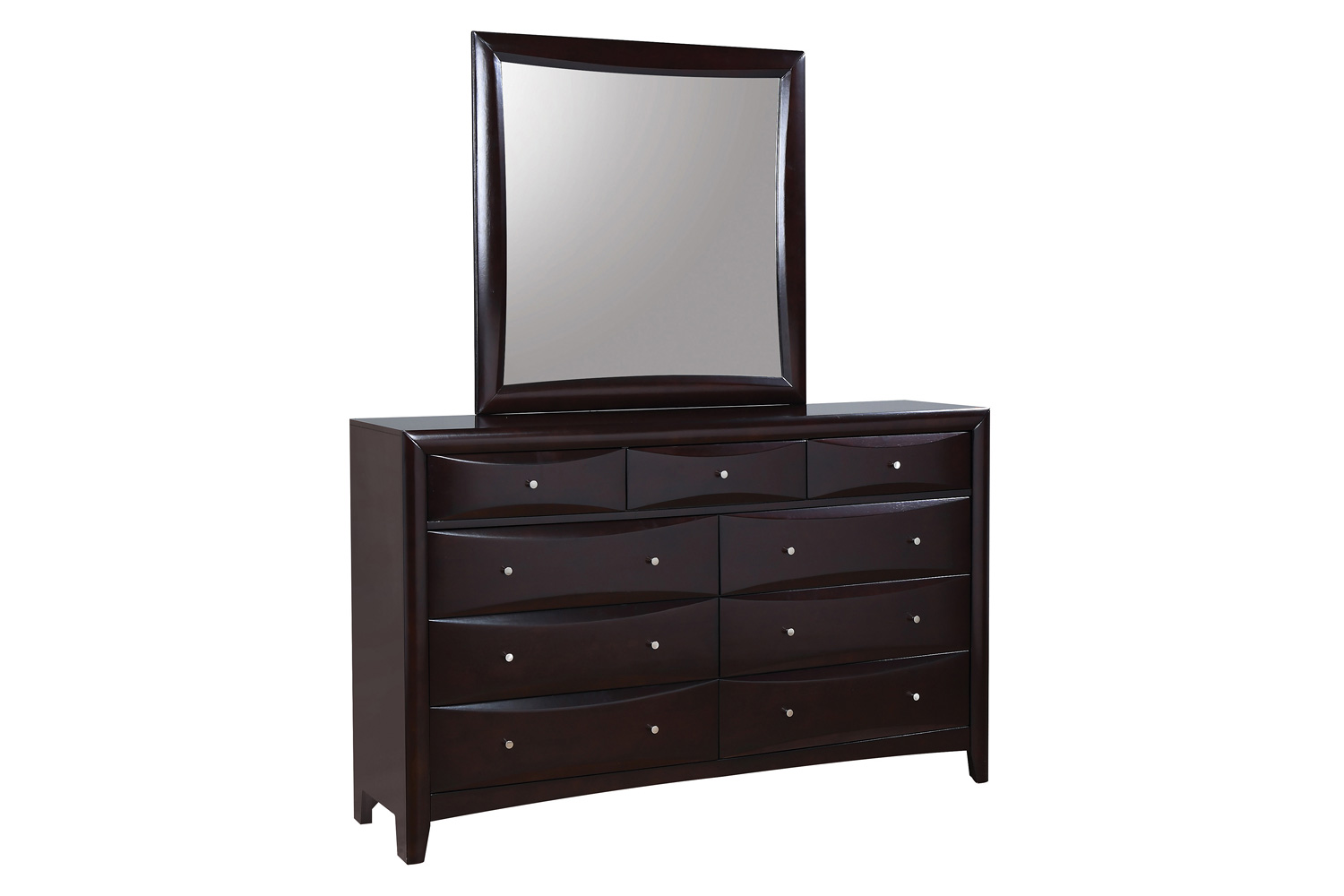 Coaster - Phoenix 9-Drawer Dresser in Deep Cappuccino