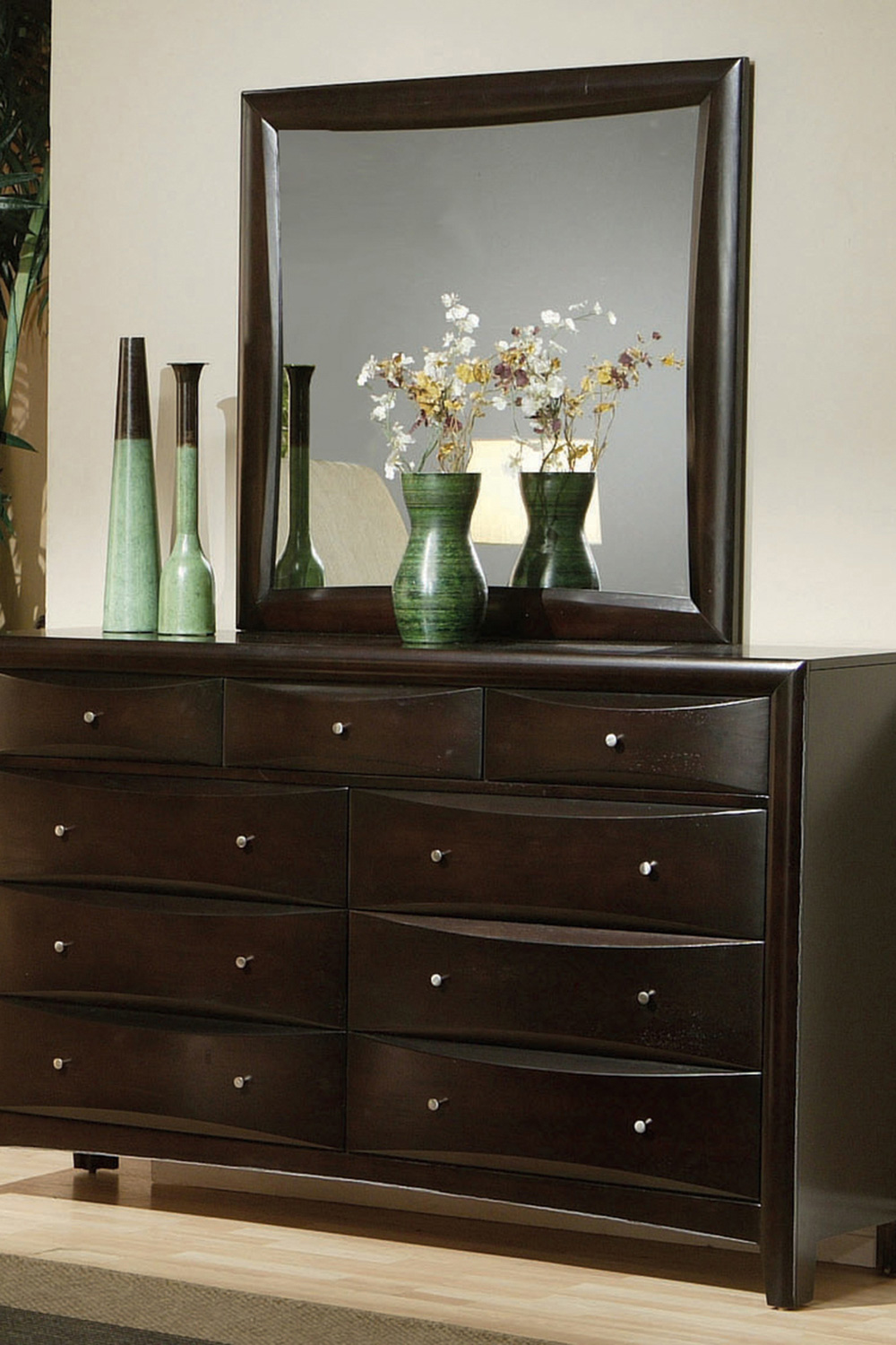 Coaster - Phoenix 9-Drawer Dresser in Deep Cappuccino