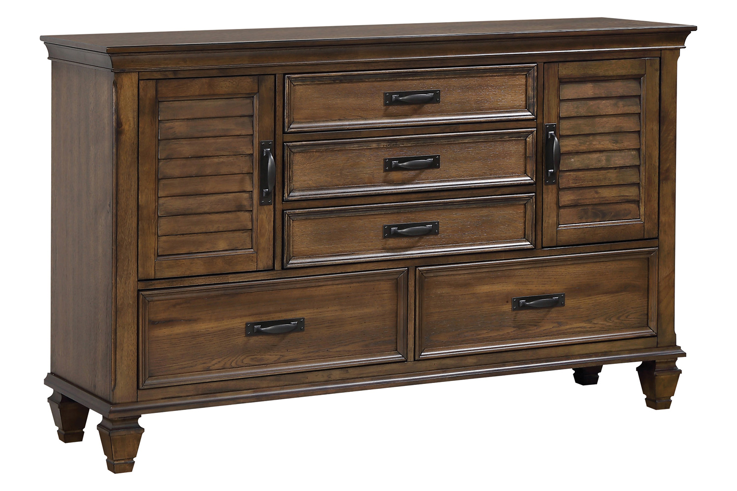 Coaster - Franco 5-Drawer Dresser with 2 Louvered Doors