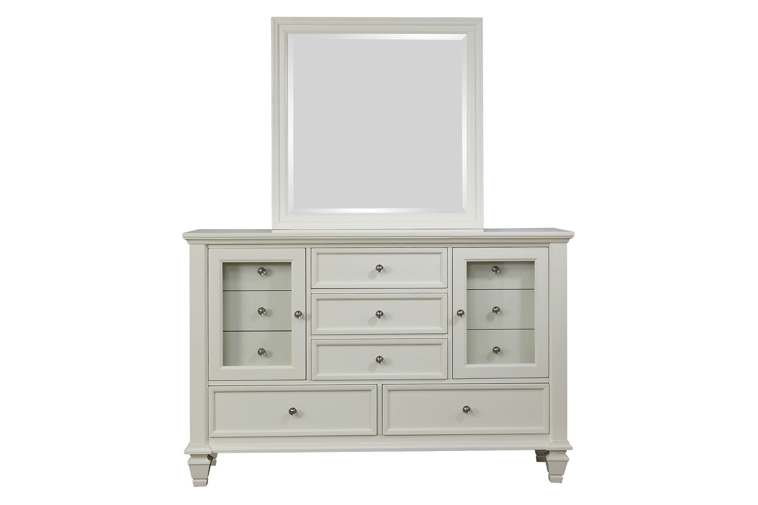 Coaster Sandy Beach 11-Drawer Rectangular Dresser - White