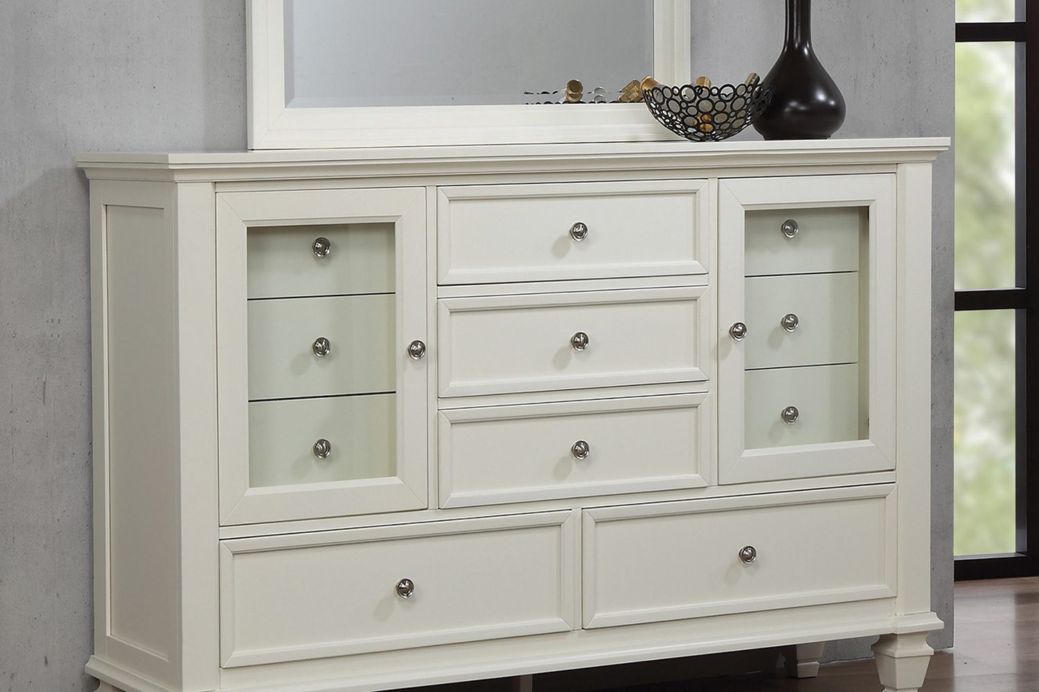 Coaster Sandy Beach 11-Drawer Rectangular Dresser - White