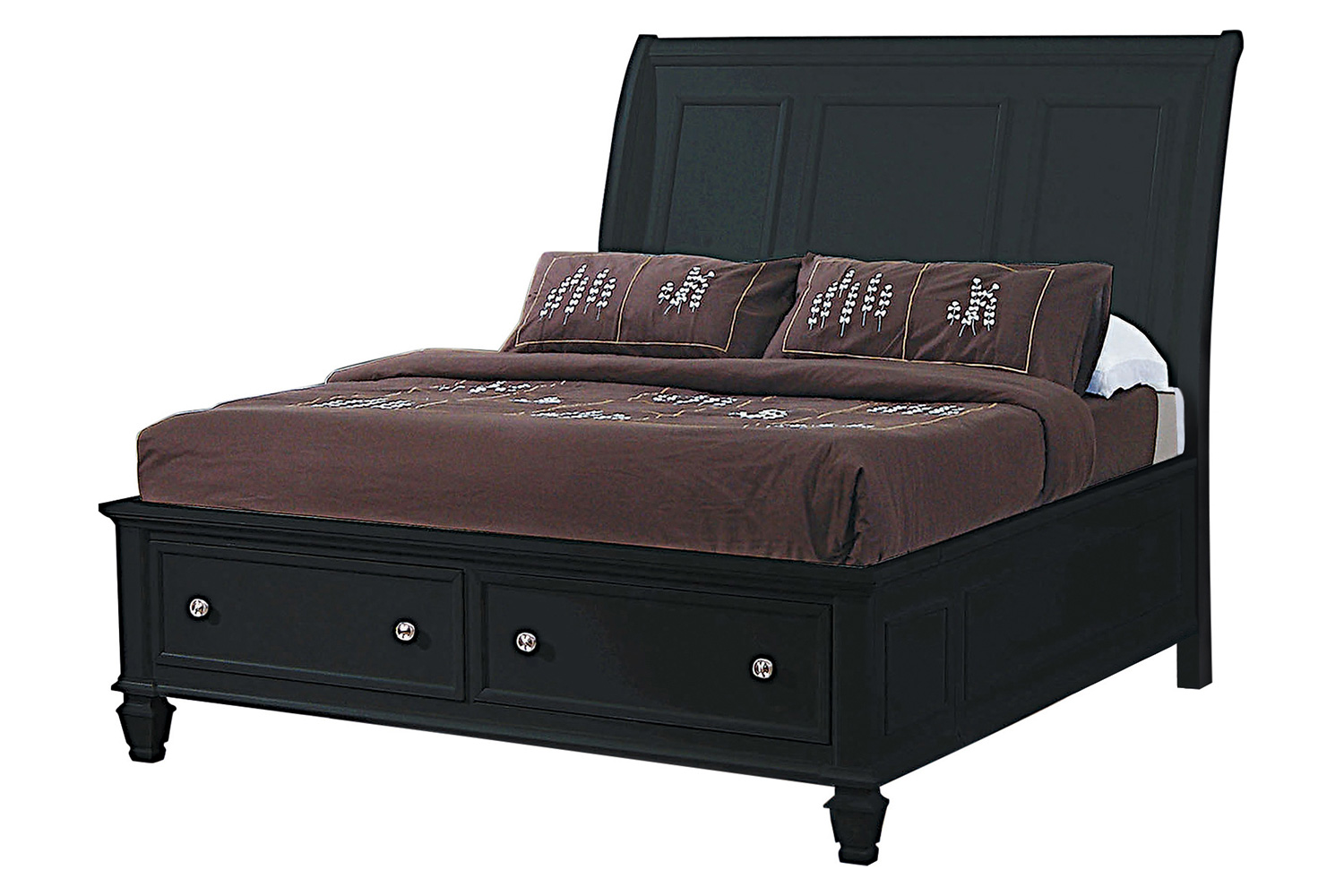 Coaster Sandy Beach Eastern King Storage Sleigh Bed - Black