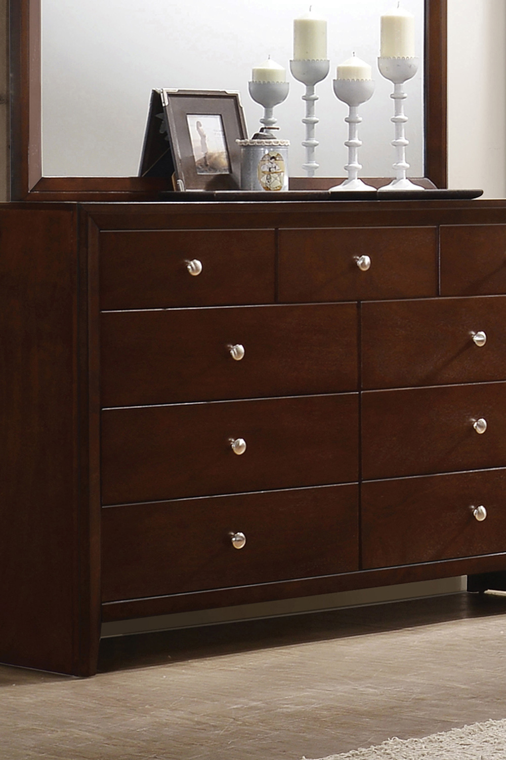 Coaster - Serenity Rectangular 9-Drawer Dresser in Rich Merlot