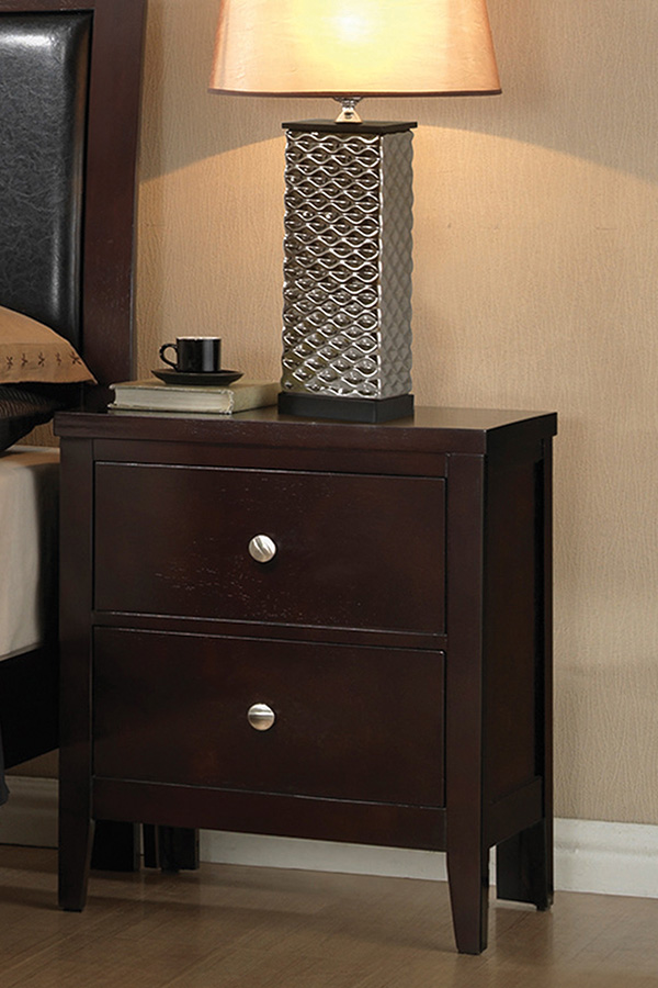 Coaster - Carlton 2-Drawer Rectangular Nightstand in Cappuccino