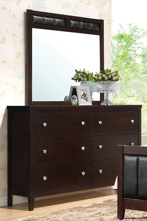 Coaster - Carlton 6-Drawer Rectangular Dresser in Cappuccino