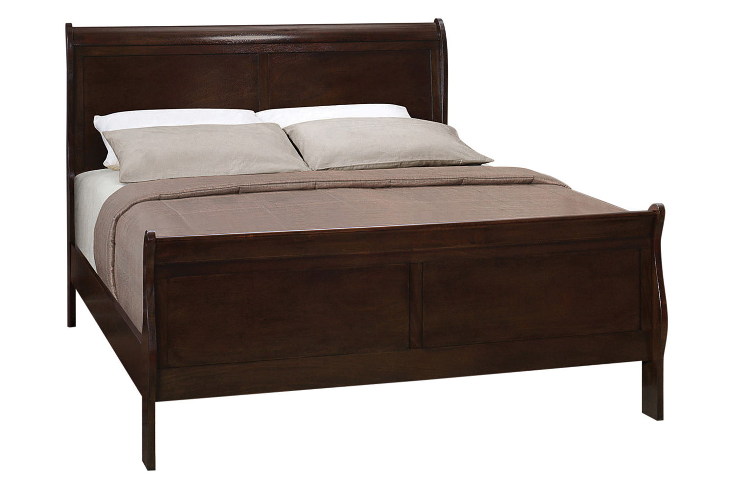 Coaster Louis Philippe Full Panel Sleigh Bed - Cappuccino