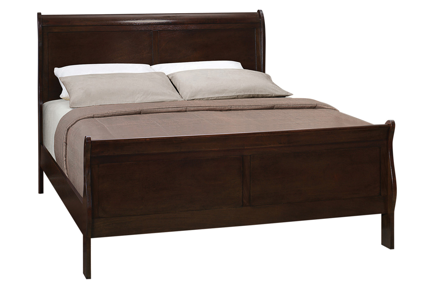 Coaster Louis Philippe Eastern King Panel Sleigh Bed - Cappuccino