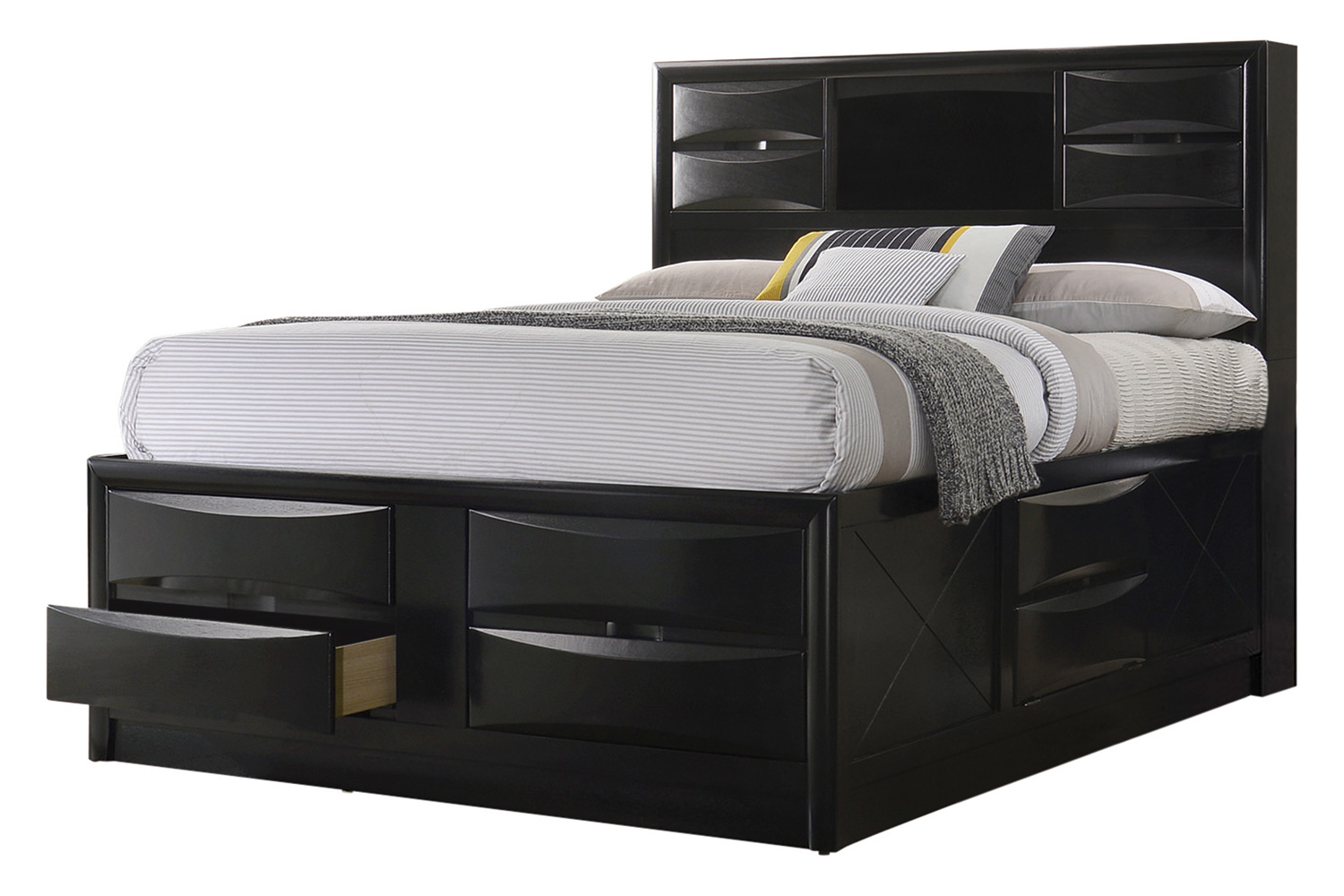 Coaster Briana California King Platform Storage Bed - Black