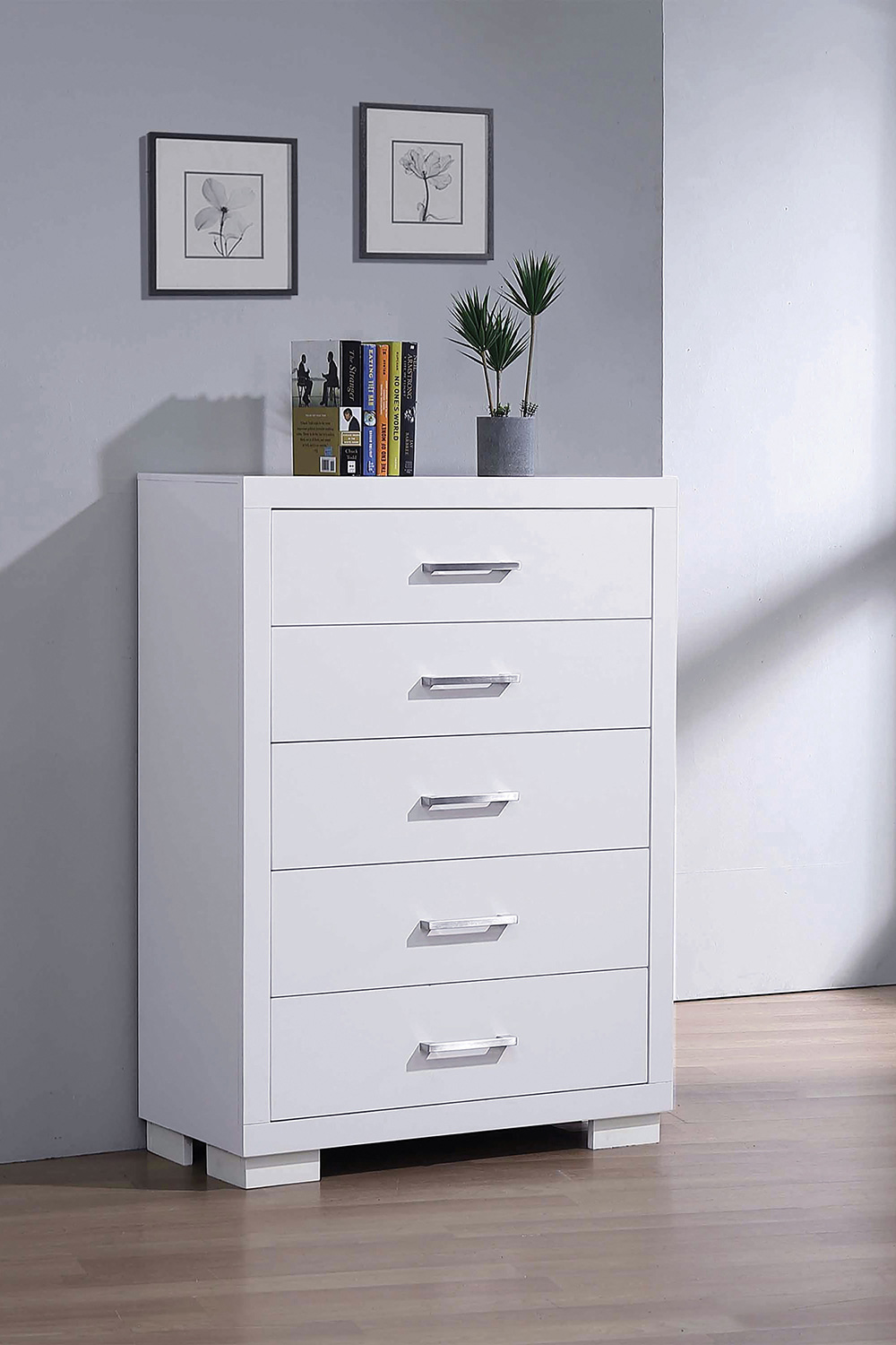 Coaster Jessica 5-Drawer Chest - White