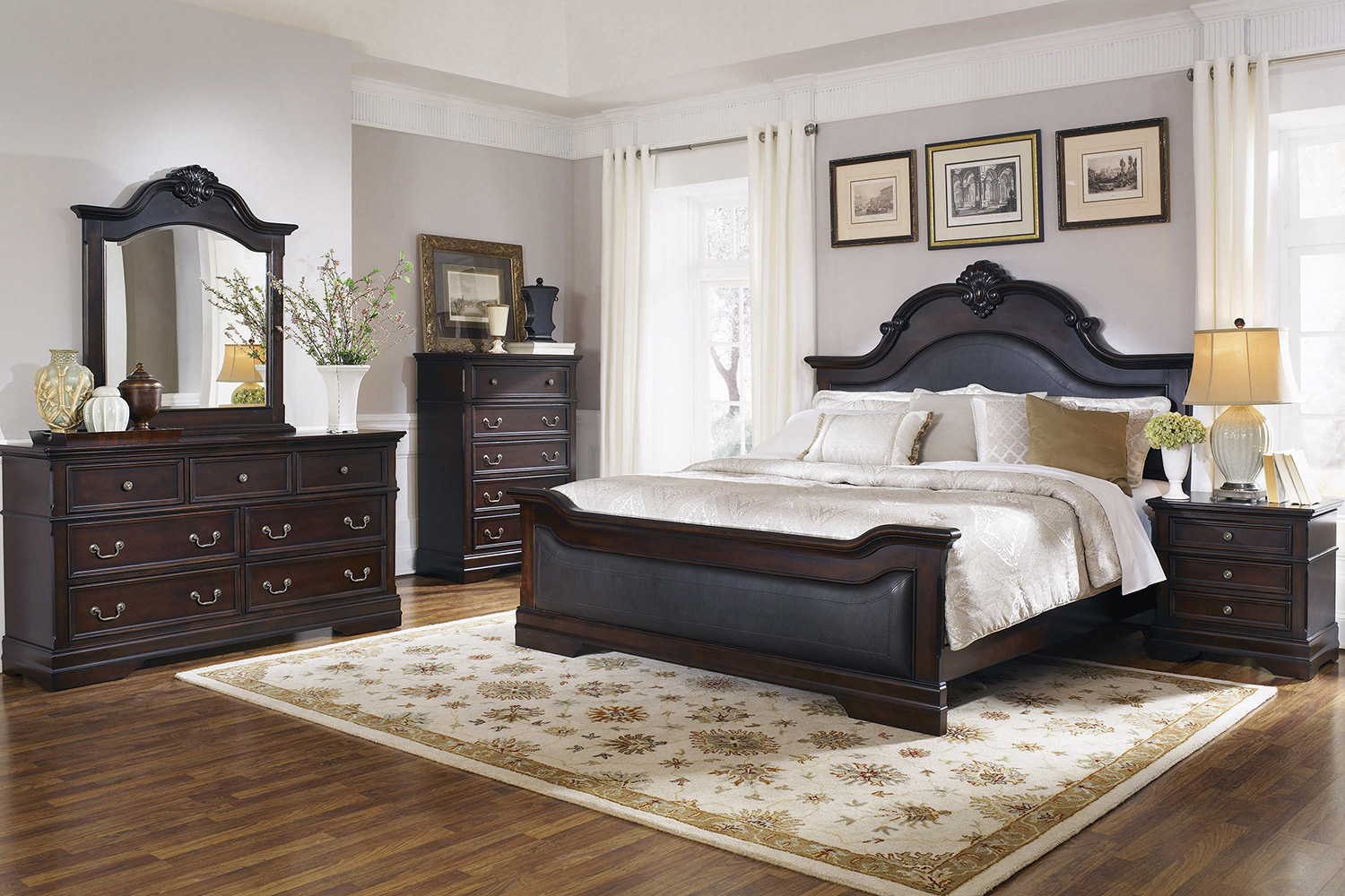 Coaster Cambridge Eastern King Panel Bed - Cappuccino/Brown