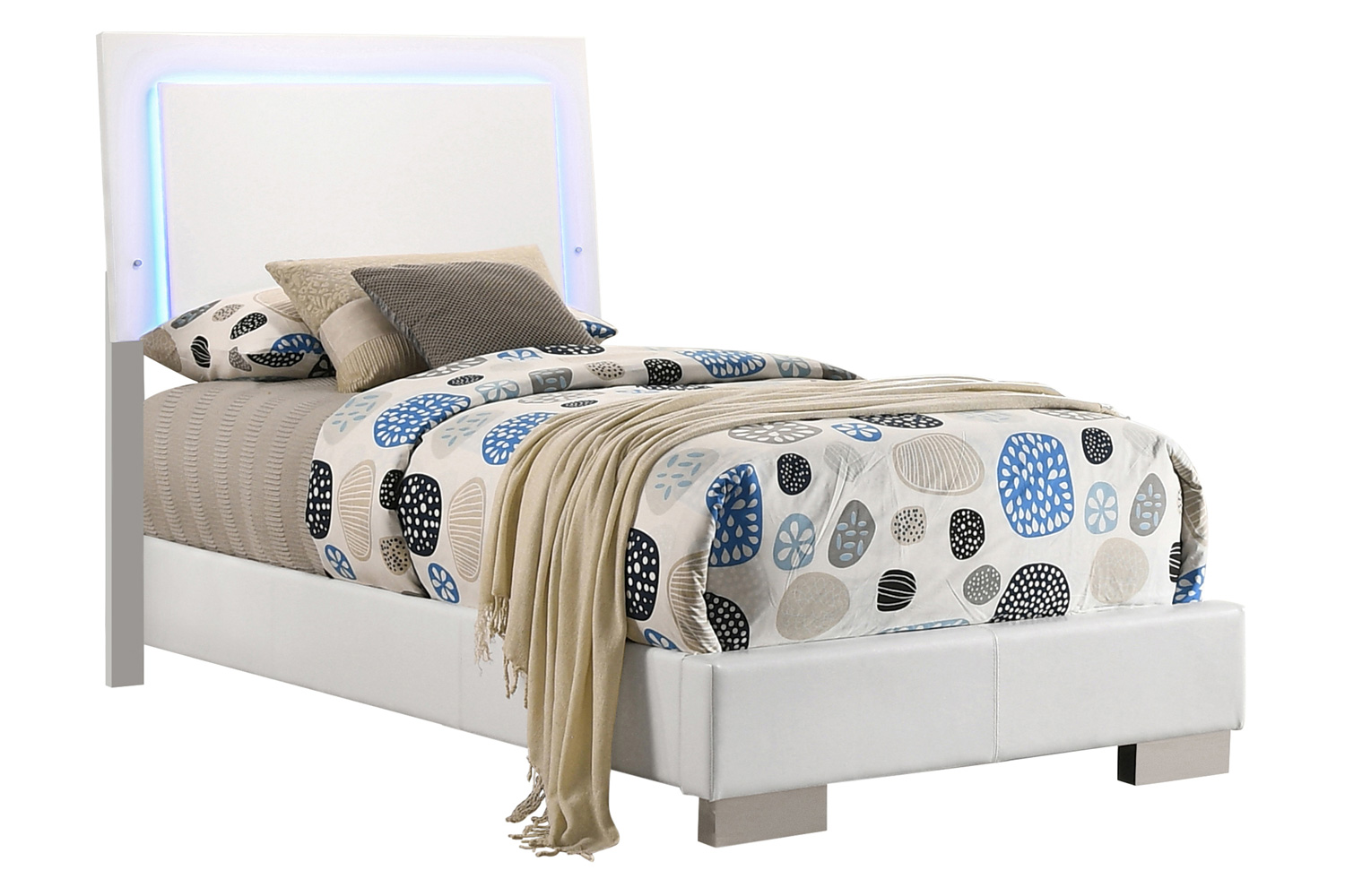 Coaster - Felicity Full Panel Bed with Led Lighting