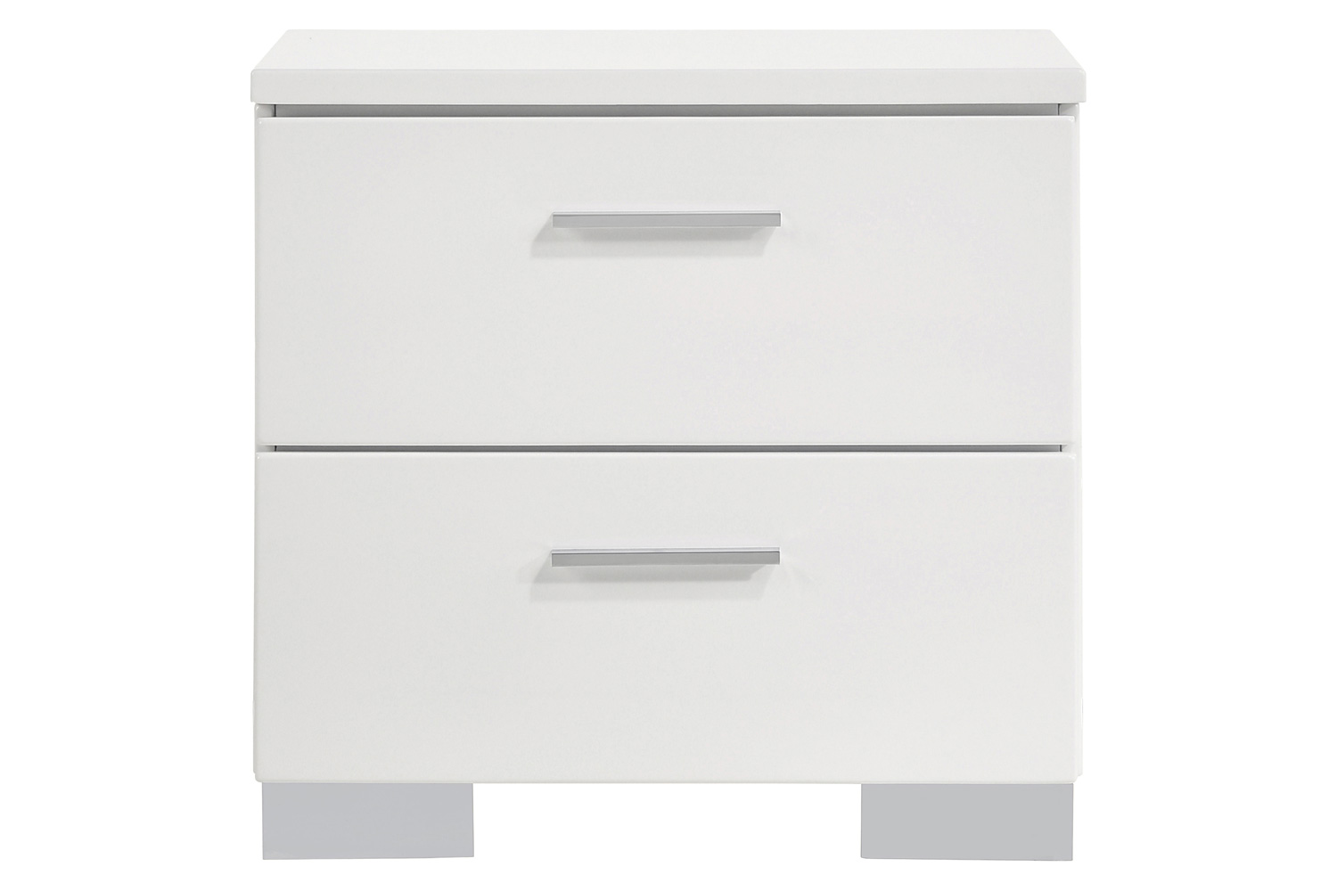 Coaster - Felicity 2-Drawer Nightstand in Glossy White