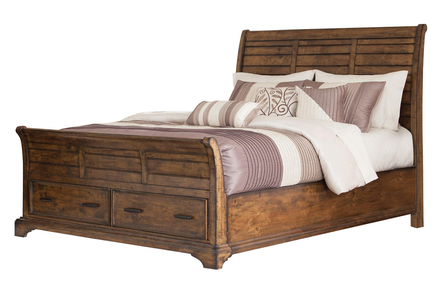 Coaster Elk Grove Eastern King Storage Bed - Vintage Bourbon